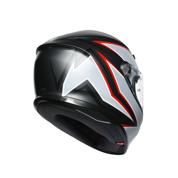 Шлем  AGV  K6 FLASH MATT BLACK/GREY/RED