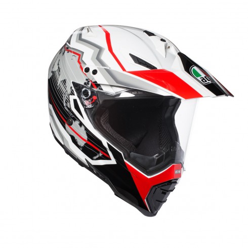 Шлем  AGV  AX-8 DUAL EVO EARTH WHITE/BLACK/RED