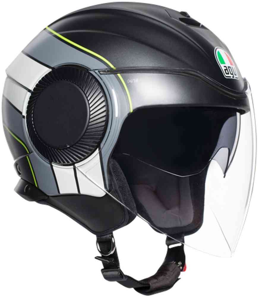 Шлем  AGV  ORBYT BRERA MATT BLACK/GREY/YELLOW F