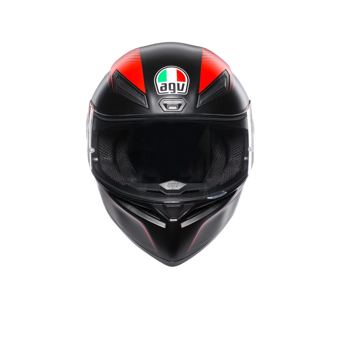 Шлем  AGV  K1 WARMUP MATT BLACK/RED