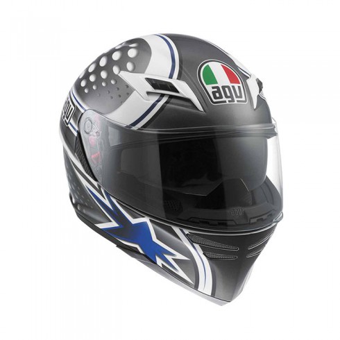 Шлем AGV SKYLINE - PSYCO WHITE/GUN METAL/BLUE