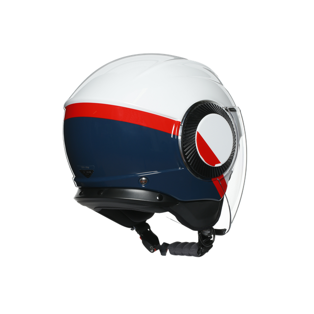 Шлем  AGV  ORBYT BLOCK PEARL WHITE/EBONY/RED FL