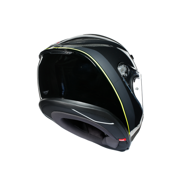 Шлем  AGV  K6 MINIMAL GUNMET/BLACK/YELLOW FL