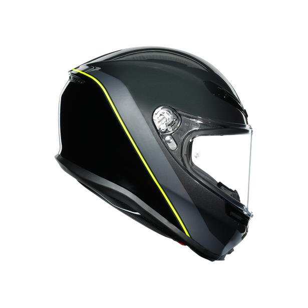 Шлем  AGV  K6 MINIMAL GUNMET/BLACK/YELLOW FL