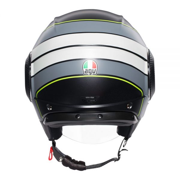 Шлем  AGV  ORBYT BRERA MATT BLACK/GREY/YELLOW F