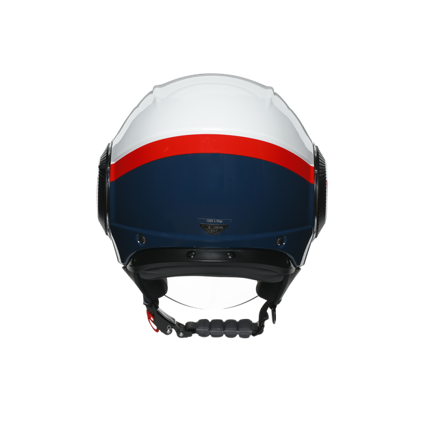 Шлем  AGV  ORBYT BLOCK PEARL WHITE/EBONY/RED FL