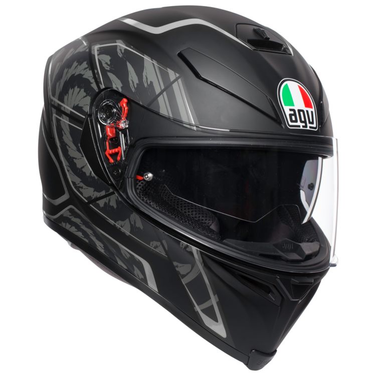 Шлем K-5 S AGV TORNADO MATT BLACK/SILVER