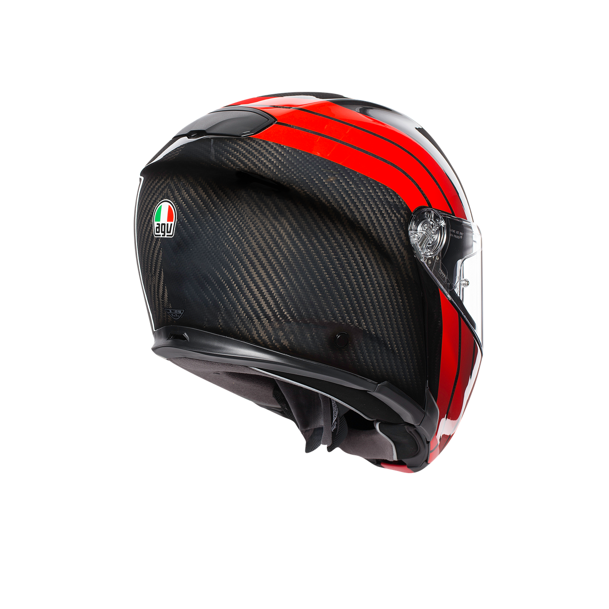 Шлем  AGV  SPORTMODULAR STRIPES CARBON/RED
