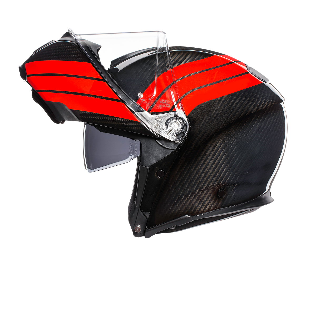 Шлем  AGV  SPORTMODULAR STRIPES CARBON/RED