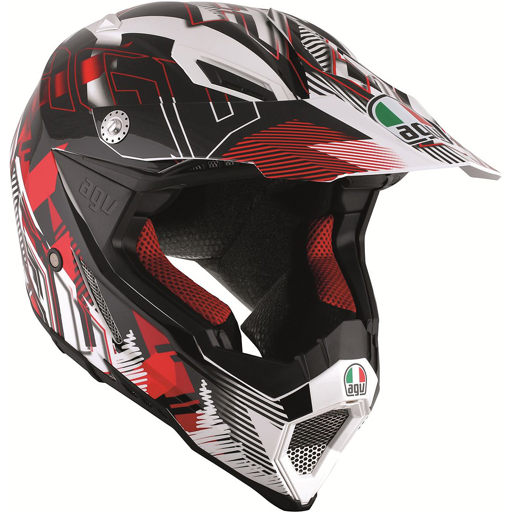 Шлем  AGV  AX-8 EVO NOFOOT WHITE/RED