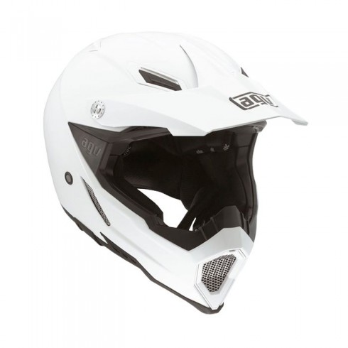 Шлем  AGV  AX-8 EVO WHITE/STRIPES