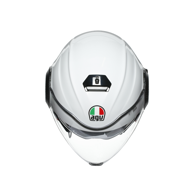 Шлем  AGV  ORBYT BLOCK PEARL WHITE/EBONY/RED FL