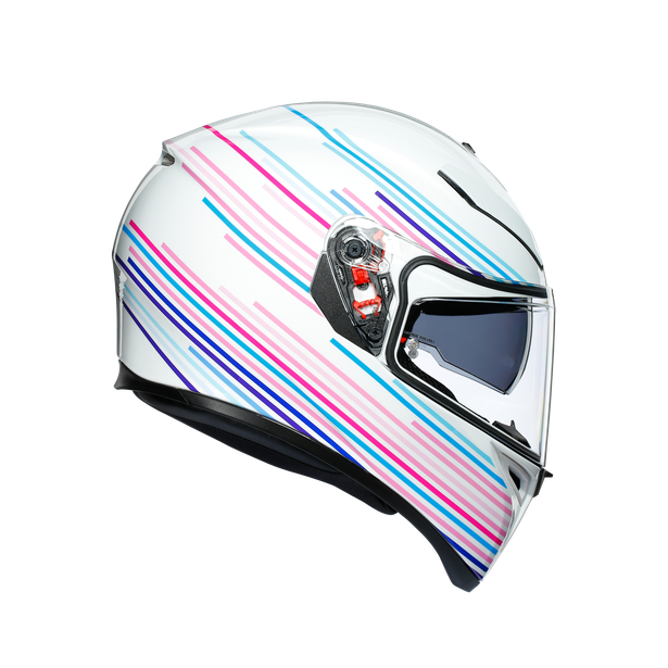 Шлем  AGV  K3 SV SAKURA PEARL WHITE/PURPLE