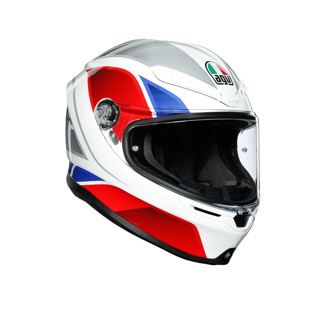 Шлем  AGV  K6 HYPHEN WHITE/RED/BLUE