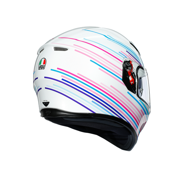 Шлем  AGV  K3 SV SAKURA PEARL WHITE/PURPLE